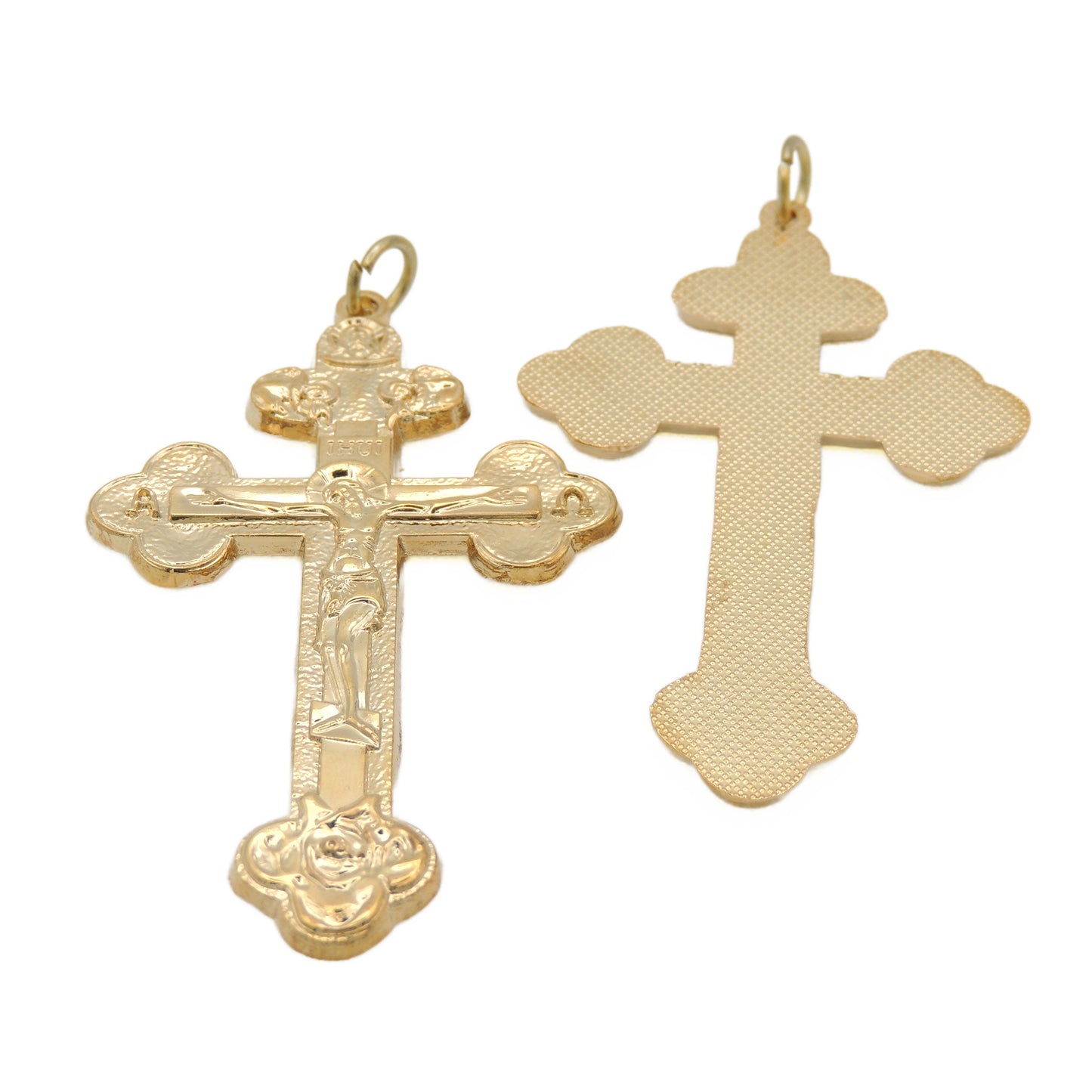 Large Byzantine-style Cross - Gold-Tone