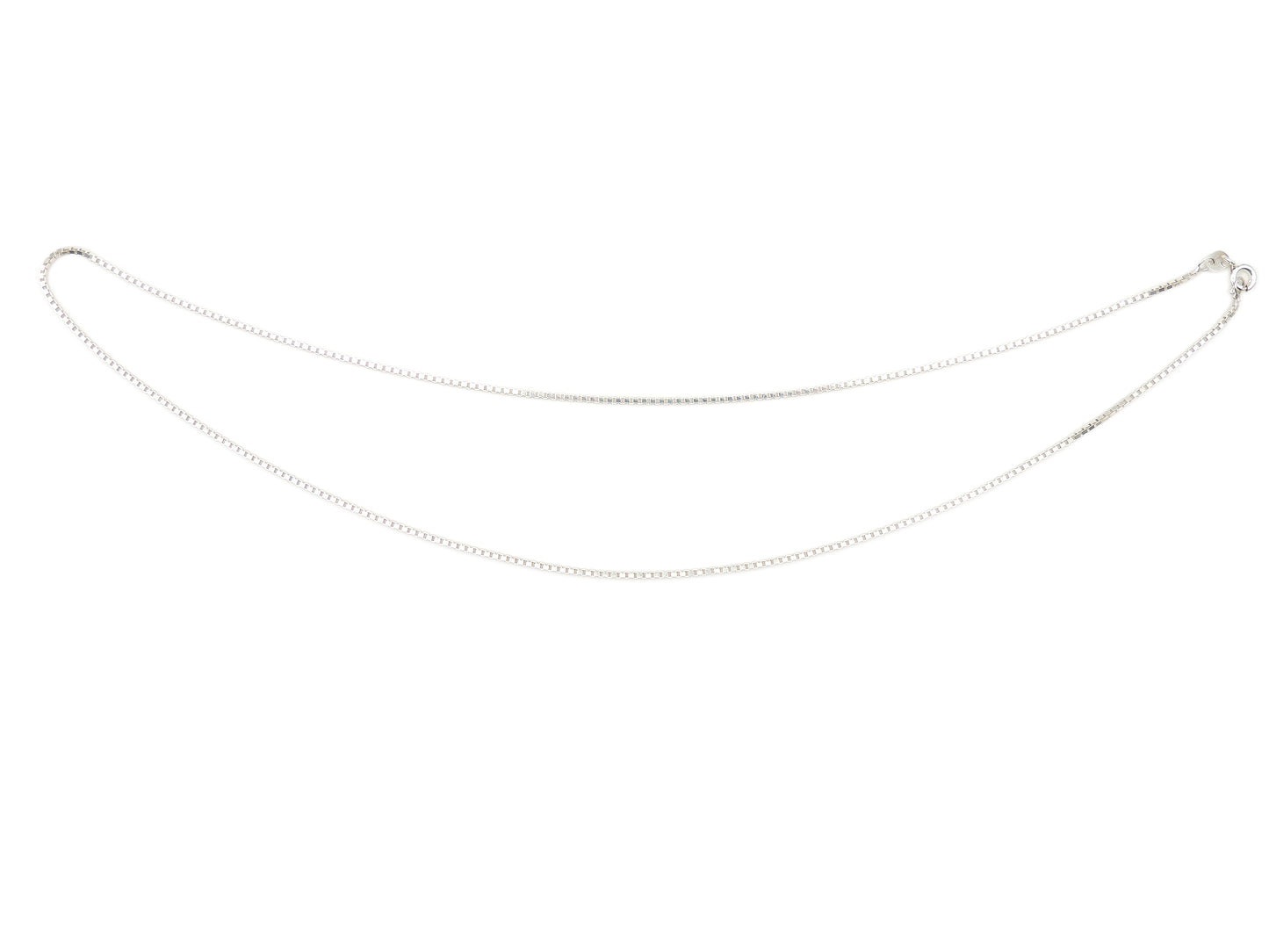(.925 Sterling Silver) Medium Box Chain (18" or 24")