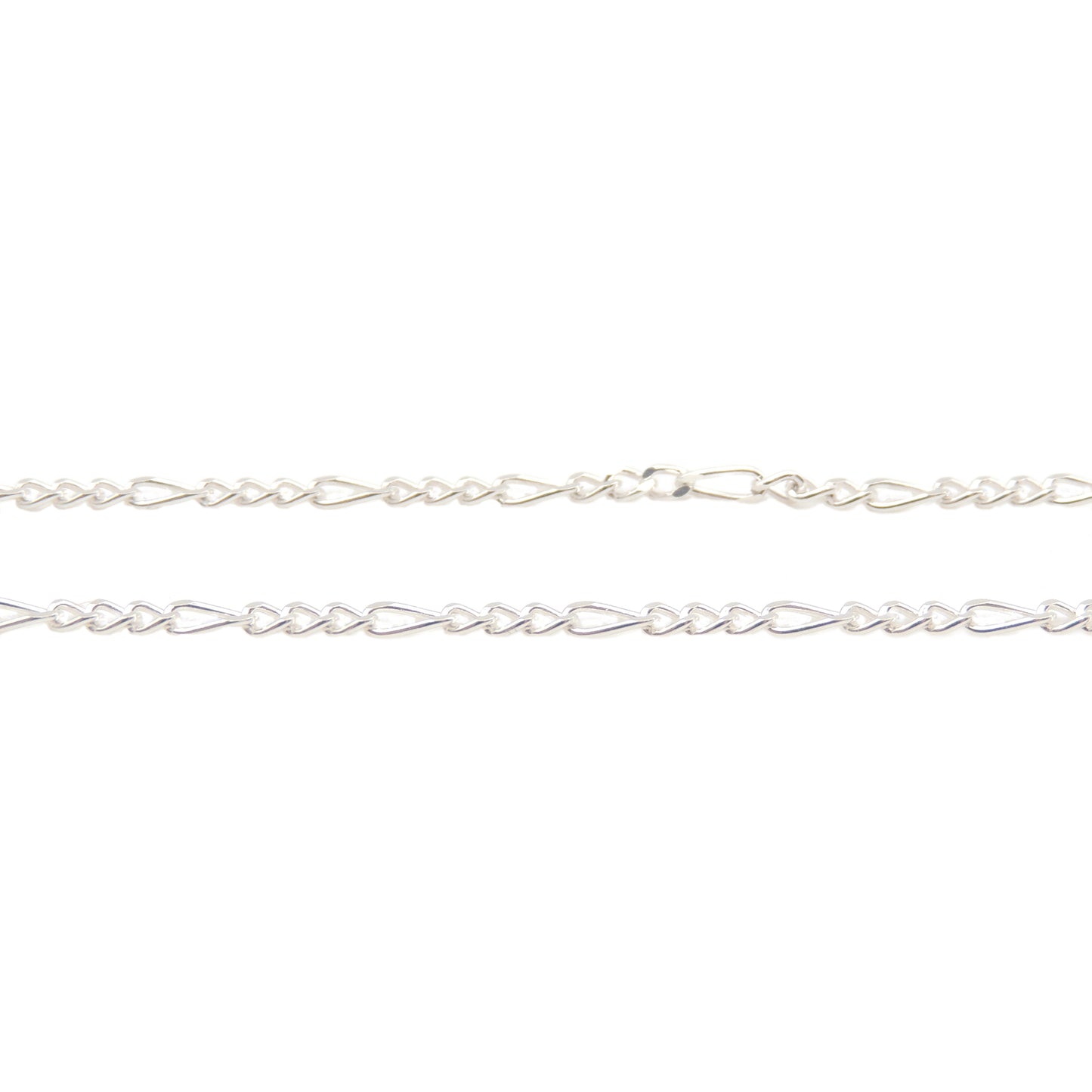 (.925 Sterling Silver) Medium Figaro Chain (18" or 24")