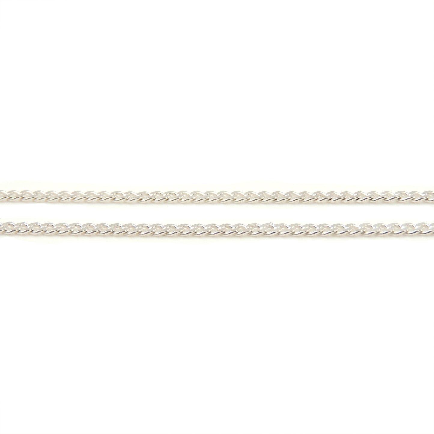 (.925 Sterling Silver) Medium Curb Chain (18", 20", 24")