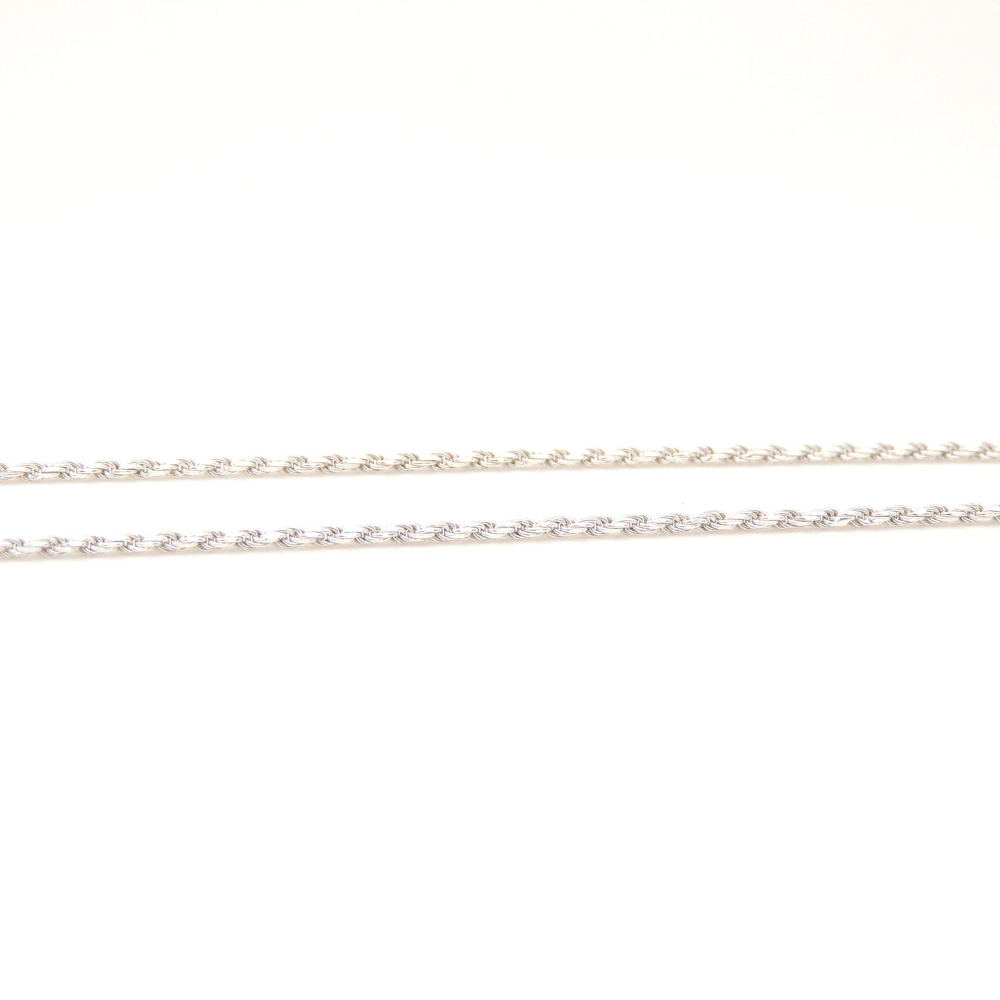 (.925 Sterling Silver) Thin Rope Chain (18" or 24")