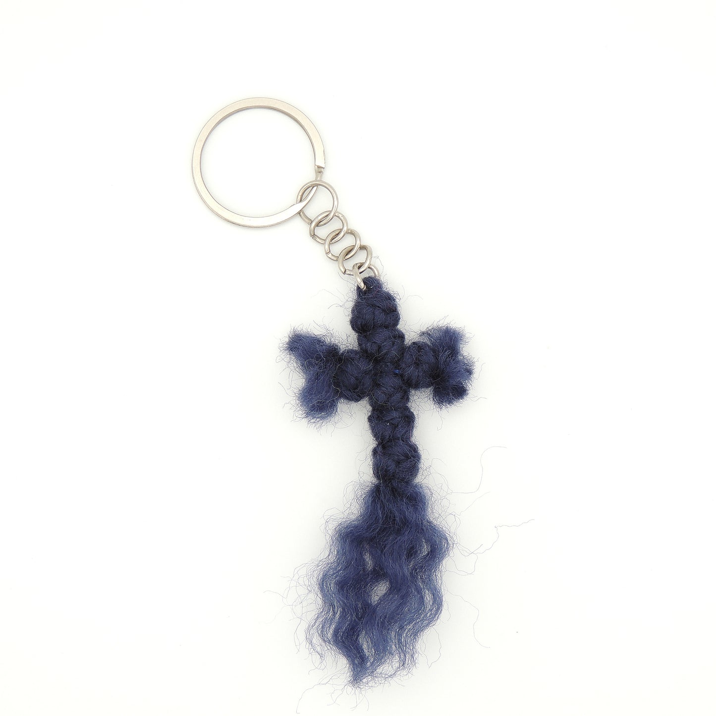 Greek Wool Knotted Prayer Keychain (6 colors)