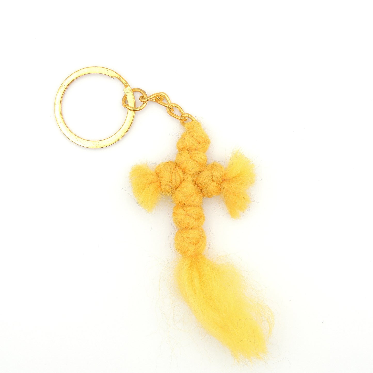 Greek Wool Knotted Prayer Keychain (6 colors)