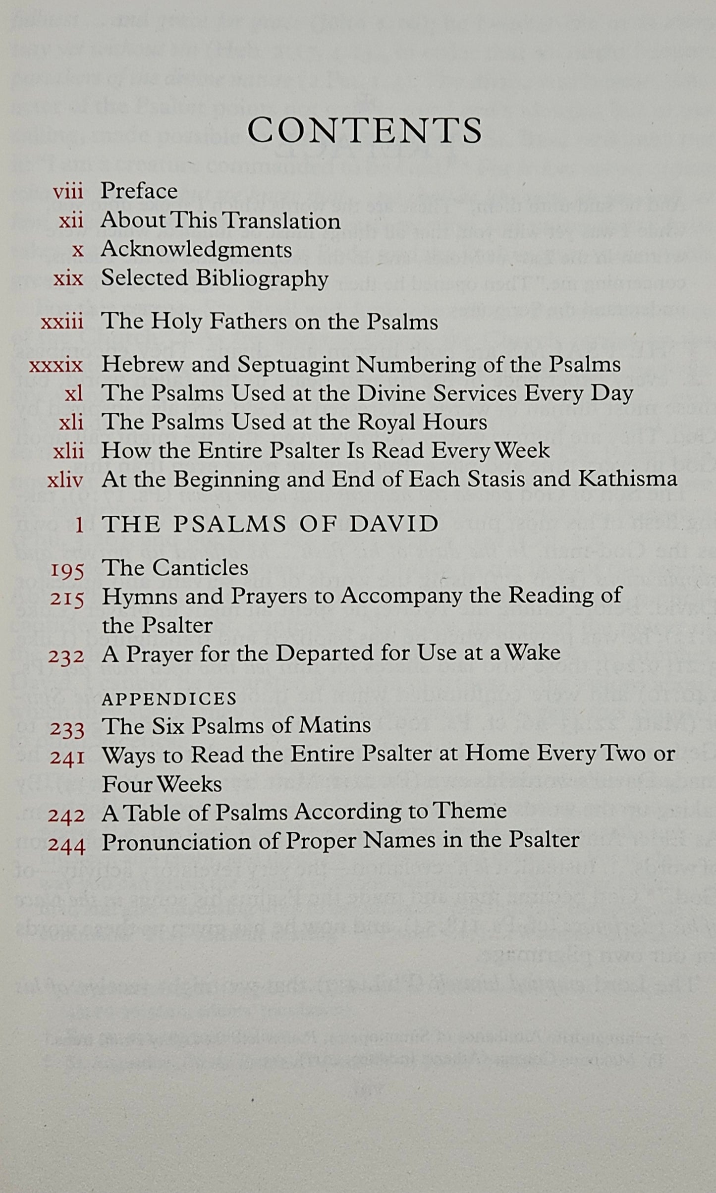 The Holy Psalter