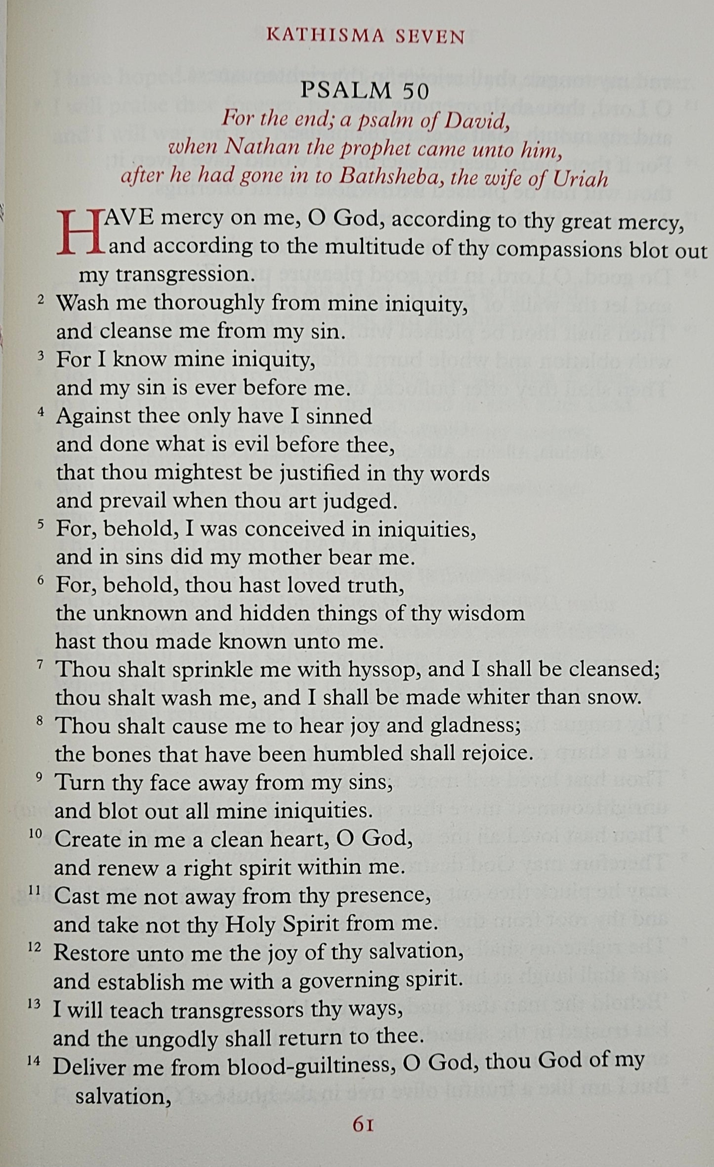 The Holy Psalter