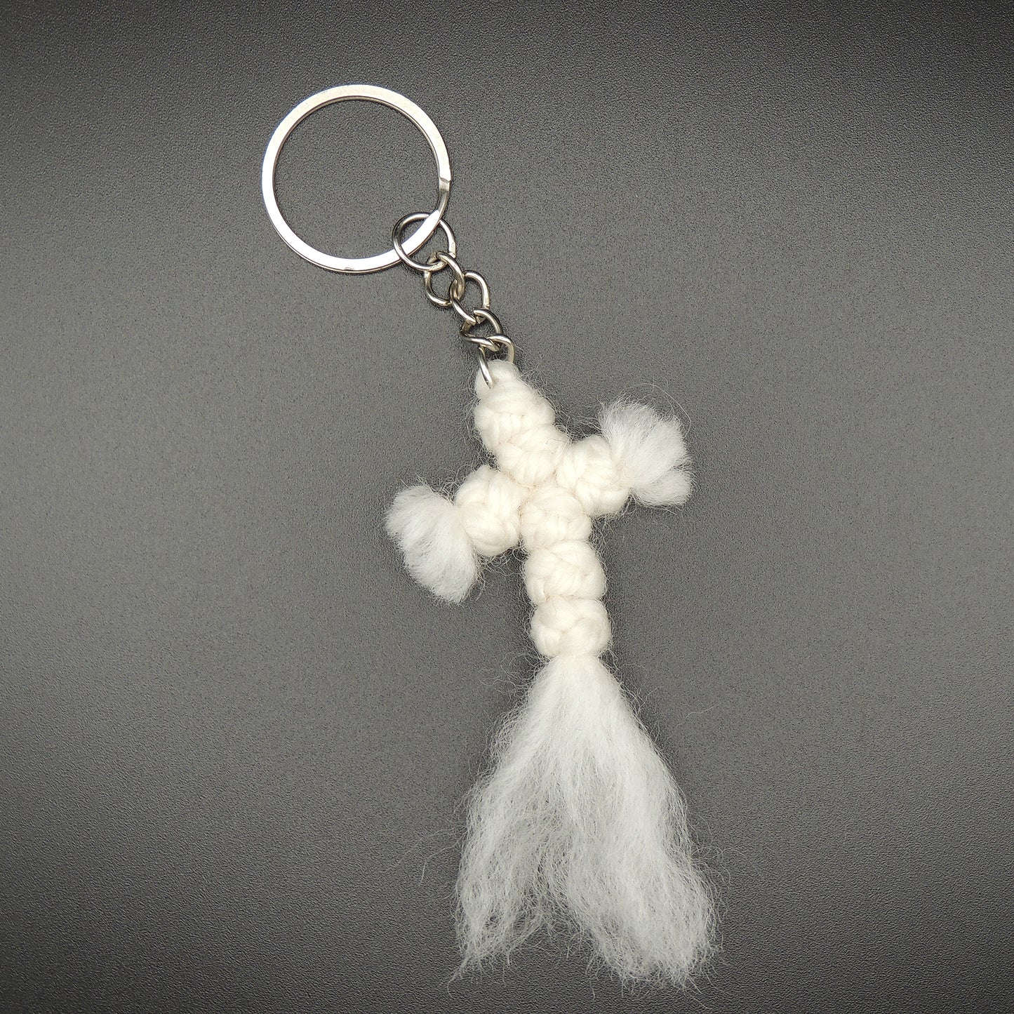 Greek Wool Knotted Prayer Keychain (6 colors)