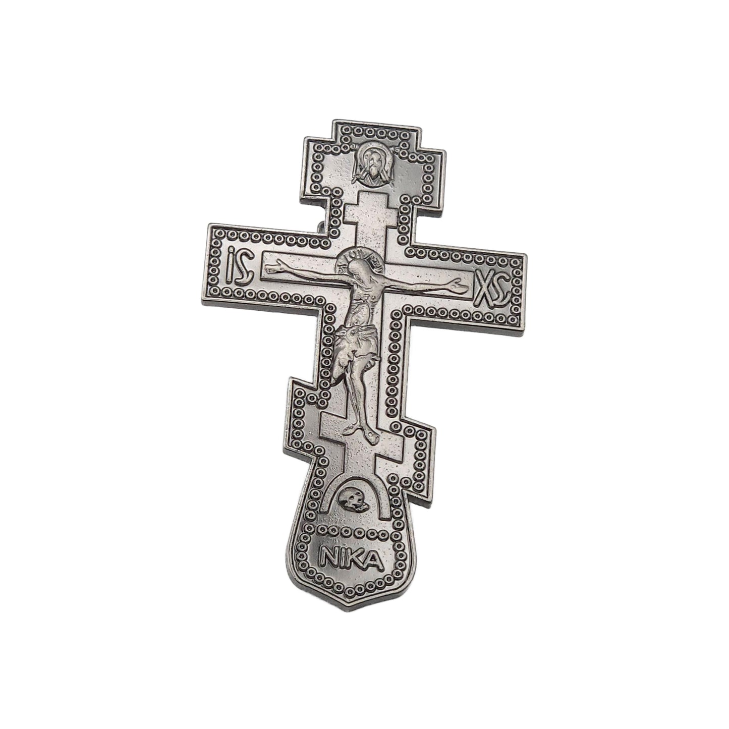 Orthodox Slavic Cross Visor Clip (Two colors)