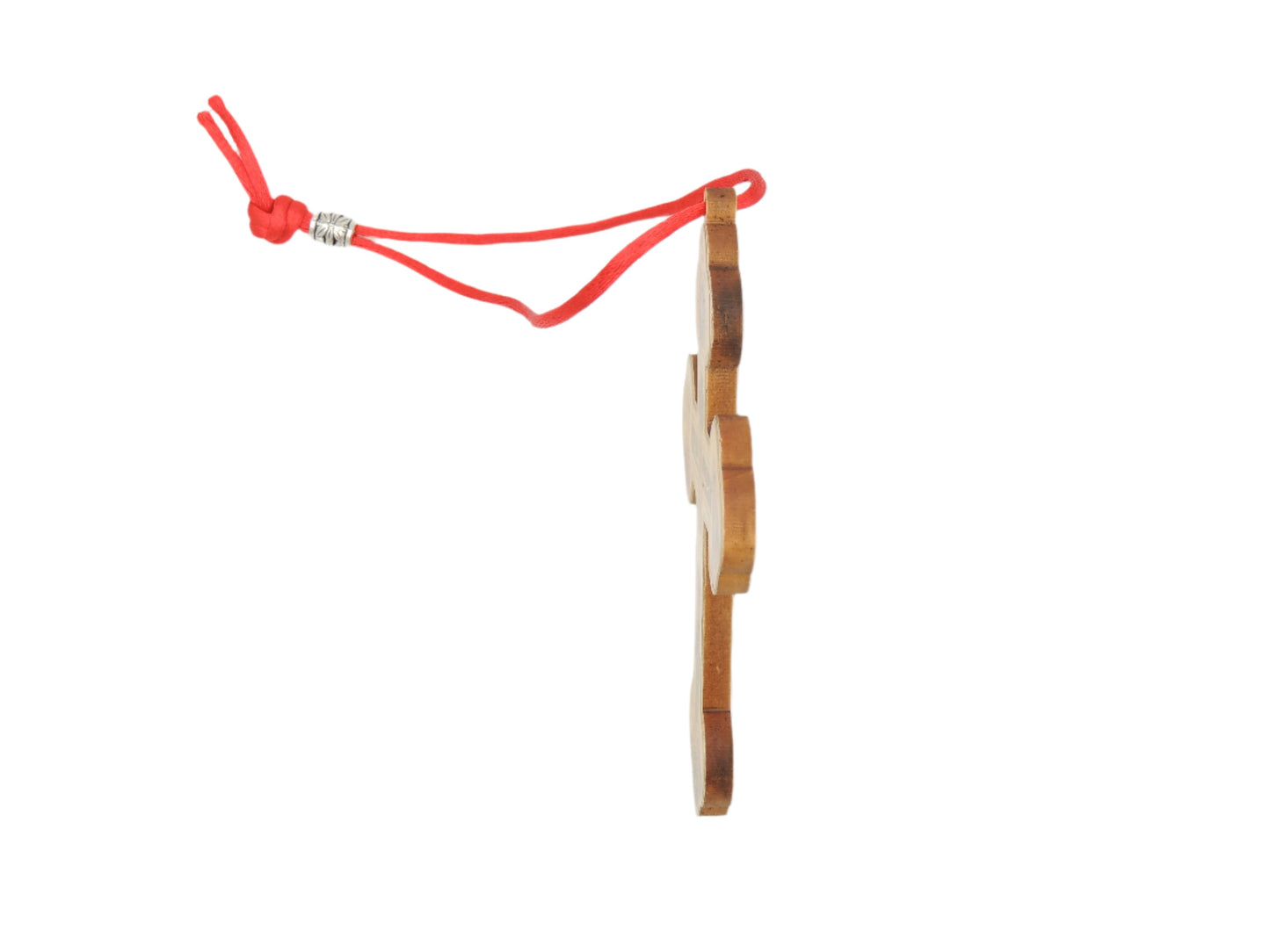 Orthodox Wooden Cross Icon (w/ Cord) 3x4"