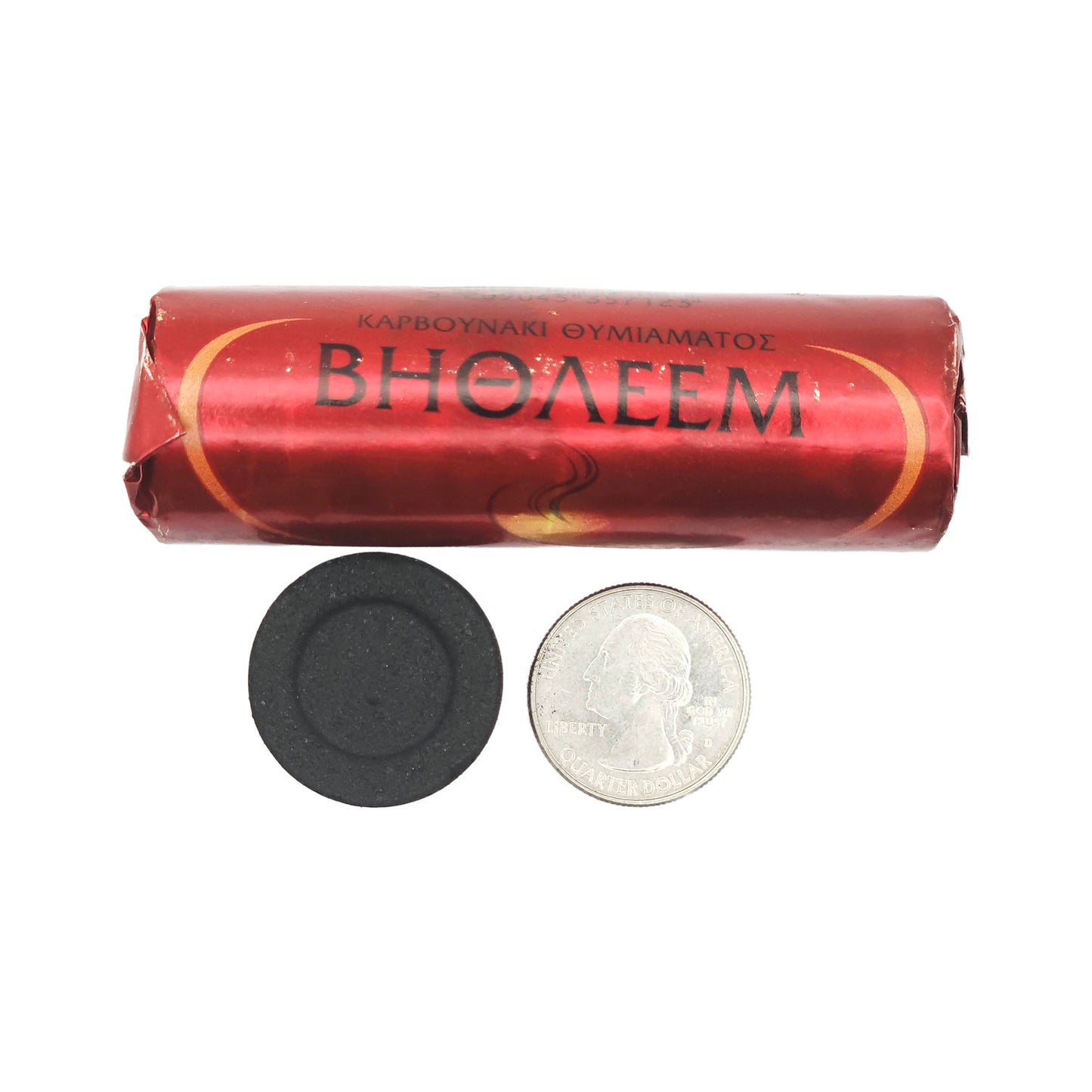 Charcoal For Incense Burner, Quarter-Sized