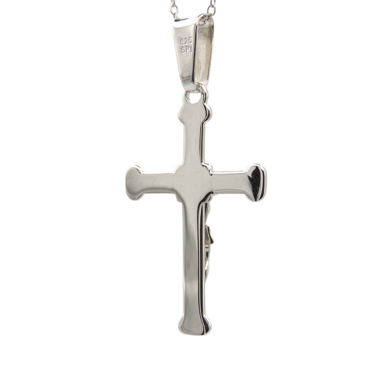 (.925 Sterling Silver) Crucifix - Medium