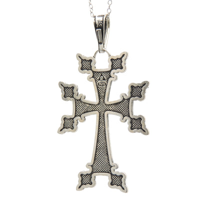 (.925 Sterling Silver) Large Ancient-Style Cross