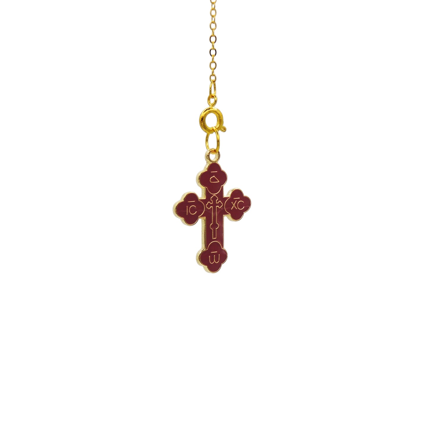 Budded Metal Cross (6 Colors)