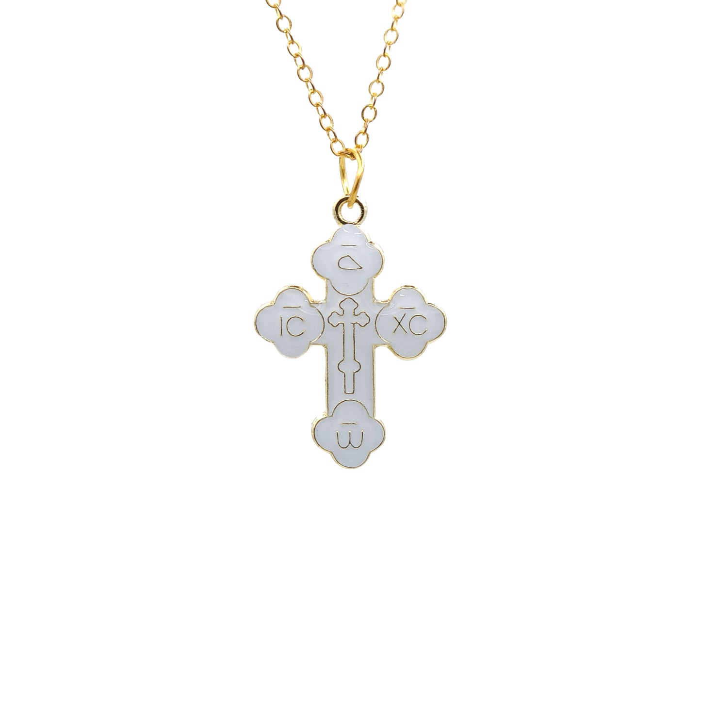 Budded Metal Cross (6 Colors)