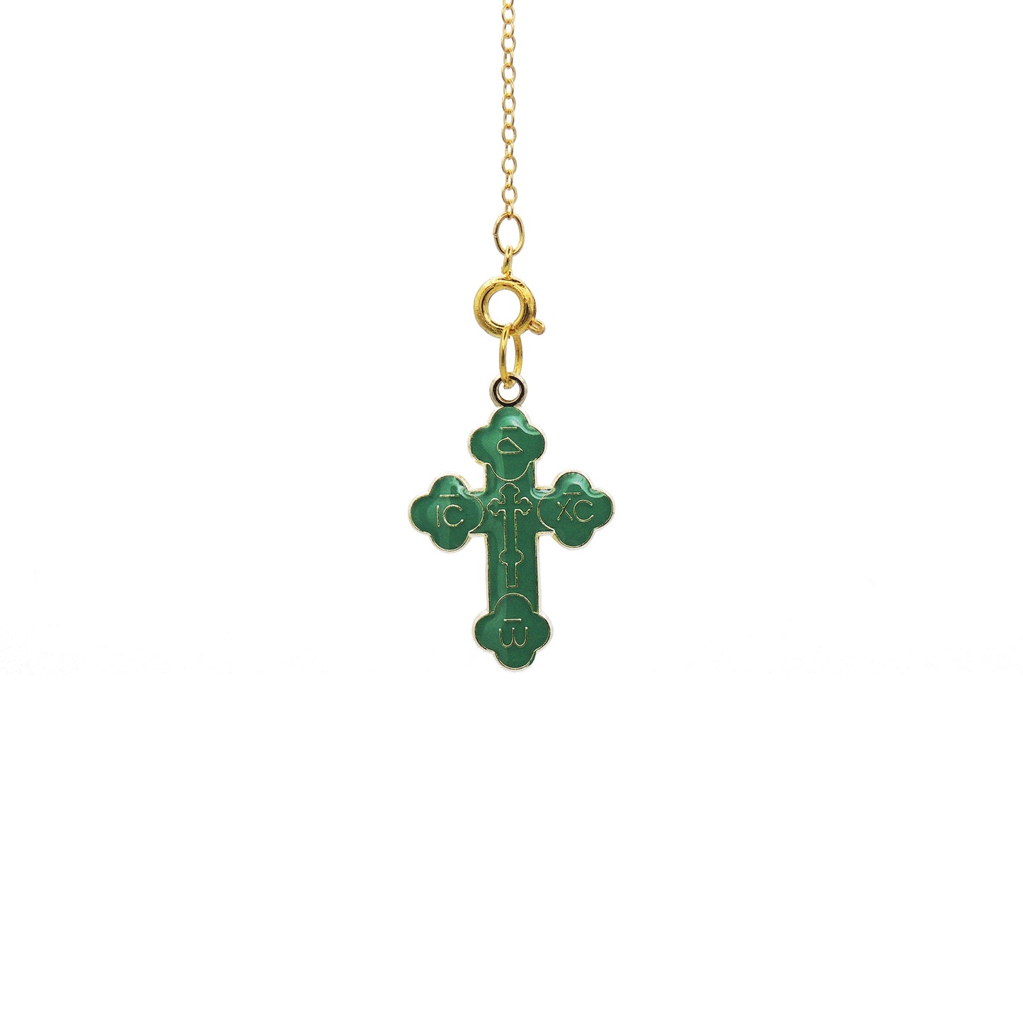 Budded Metal Cross (6 Colors)