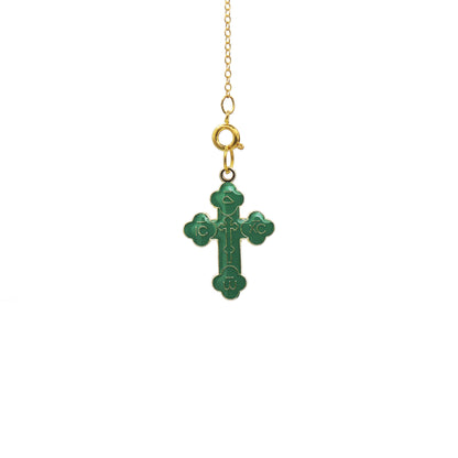 Budded Metal Cross (6 Colors)