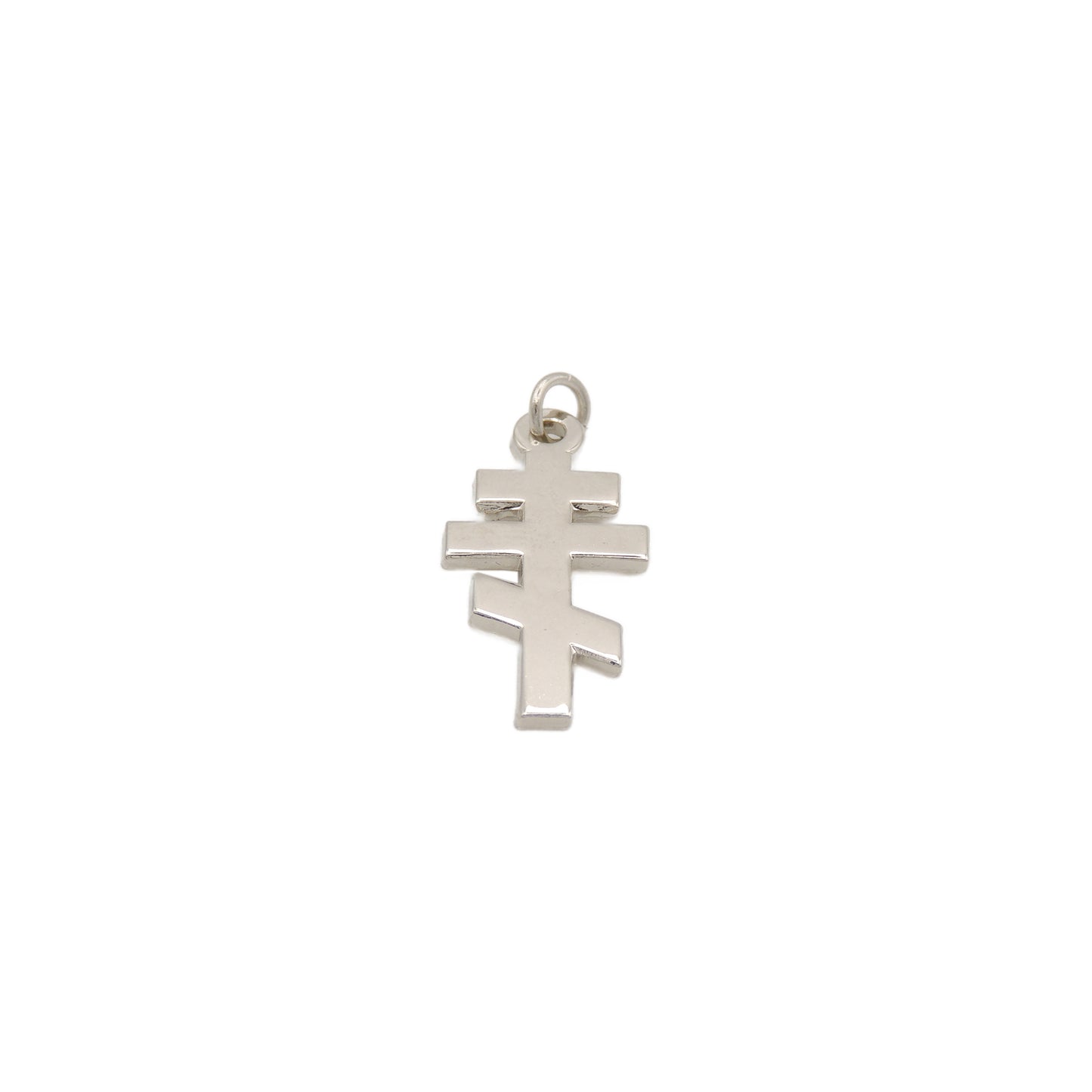 Slavic-style 3-bar Metal Cross (Gold-Tone / Silver-Tone)