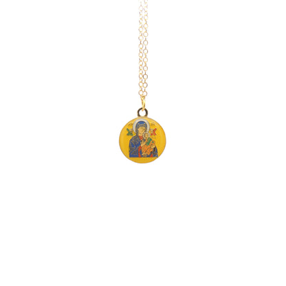 Theotokos “It Is Meet” Pendant - 1/2"