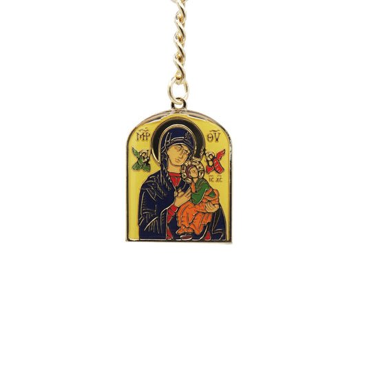 Theotokos "It is Meet" Icon Keychain