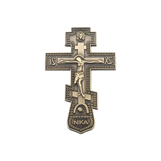 Orthodox Slavic Cross Visor Clip (Two colors)