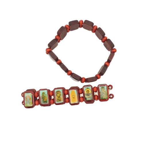 Types of Theotokos Wooden Icon Bracelet