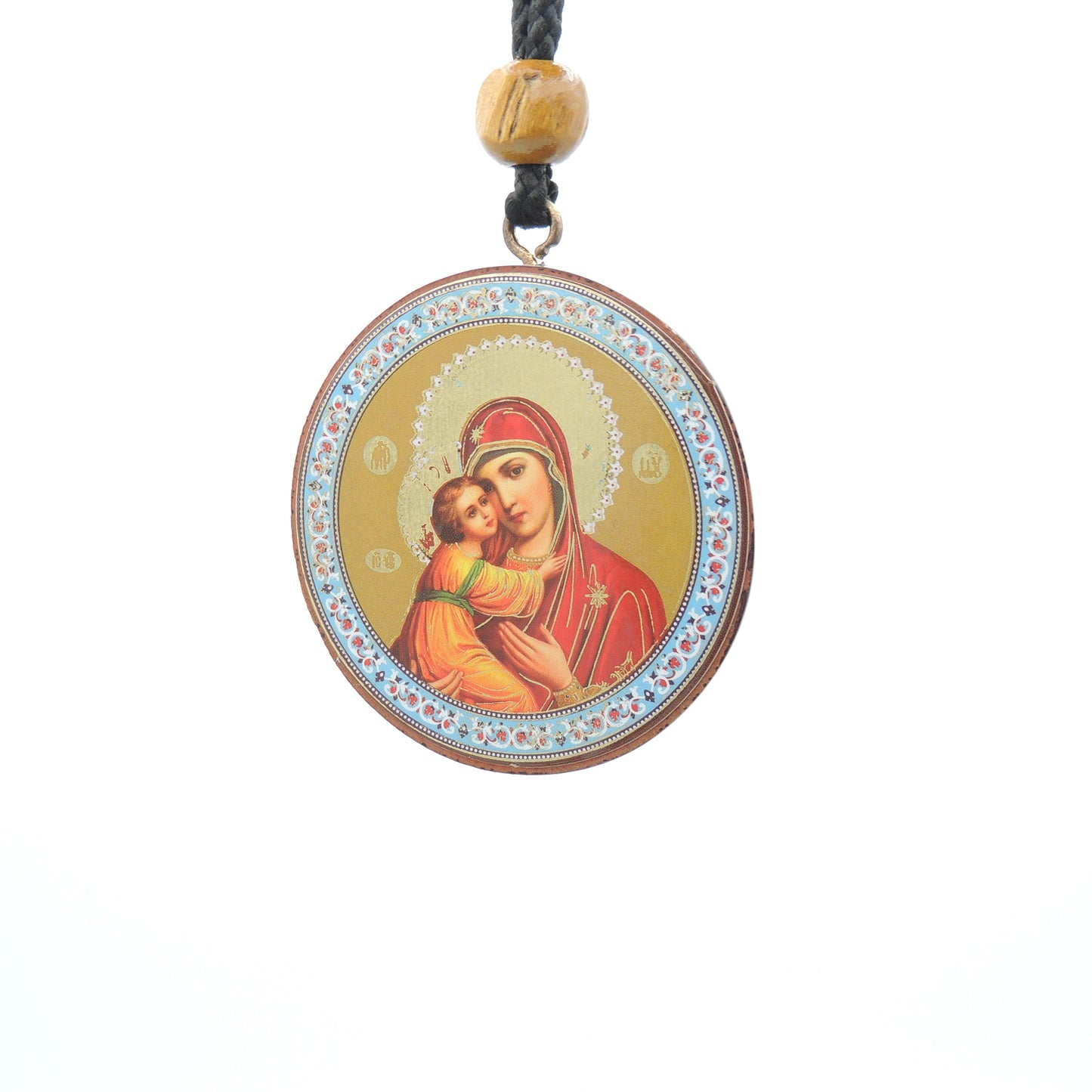 Christ & Theotokos Hanging Icon (Two-sided) 2"