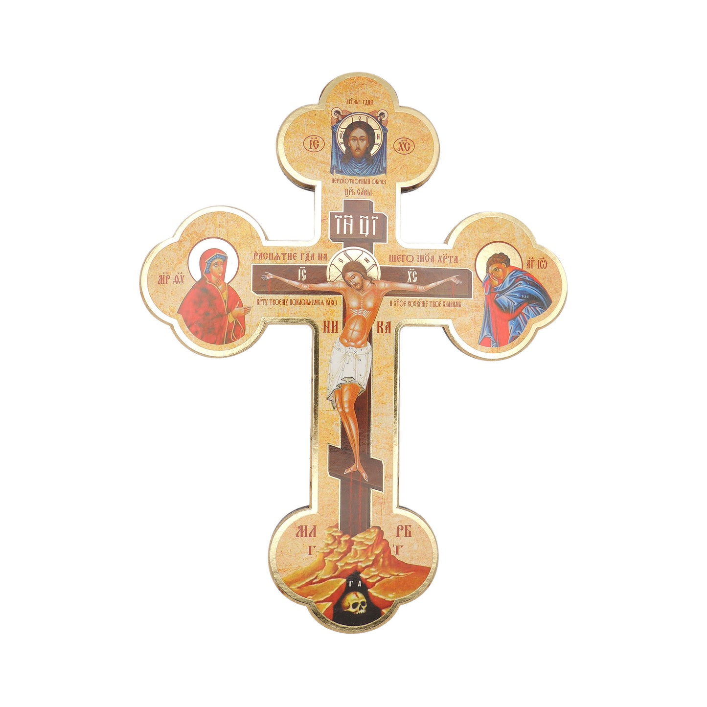 Large Budded Icon Cross 6x7.75"