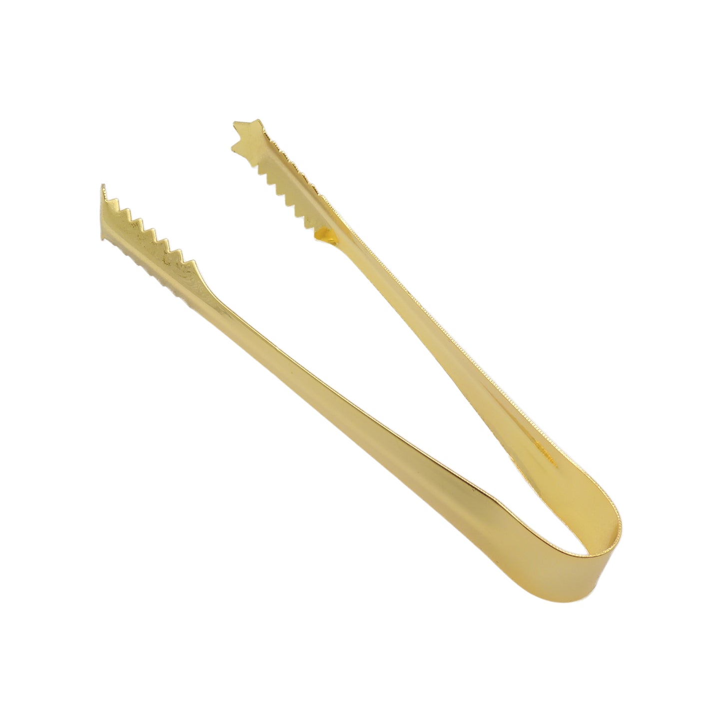 Smooth Gold-Tone Incense/Charcoal Tongs